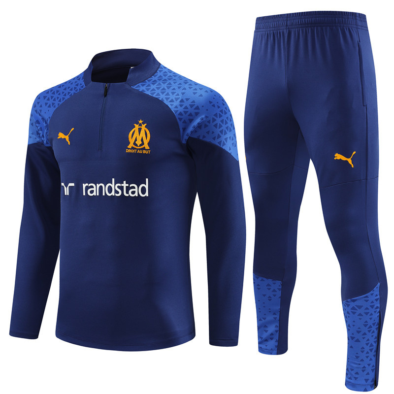 AAA Quality Marseille 23/24 Tracksuit - Navy Blue